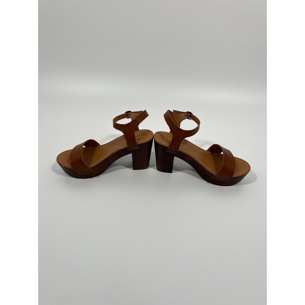 Madden Girl Womens Block Heels‎ 8.5 Brown Lightweight Wedding Guest Boho Cottage - Picture 4 of 11
